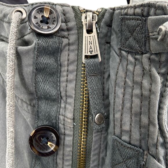 TNA Platoon Women’s Military Style Green‎ Jacket Sz Small - Picture 6 of 11